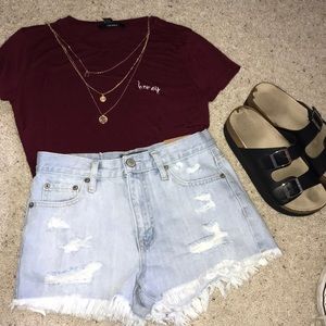 Maroon tee